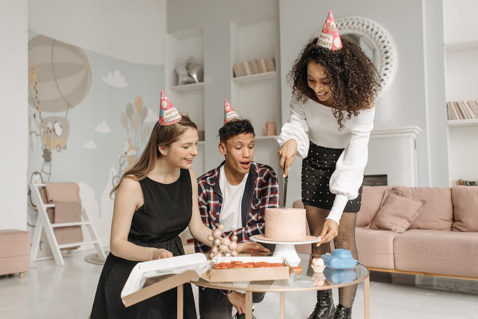 Wellness enthusiasts sharing a healthy celebratory meal